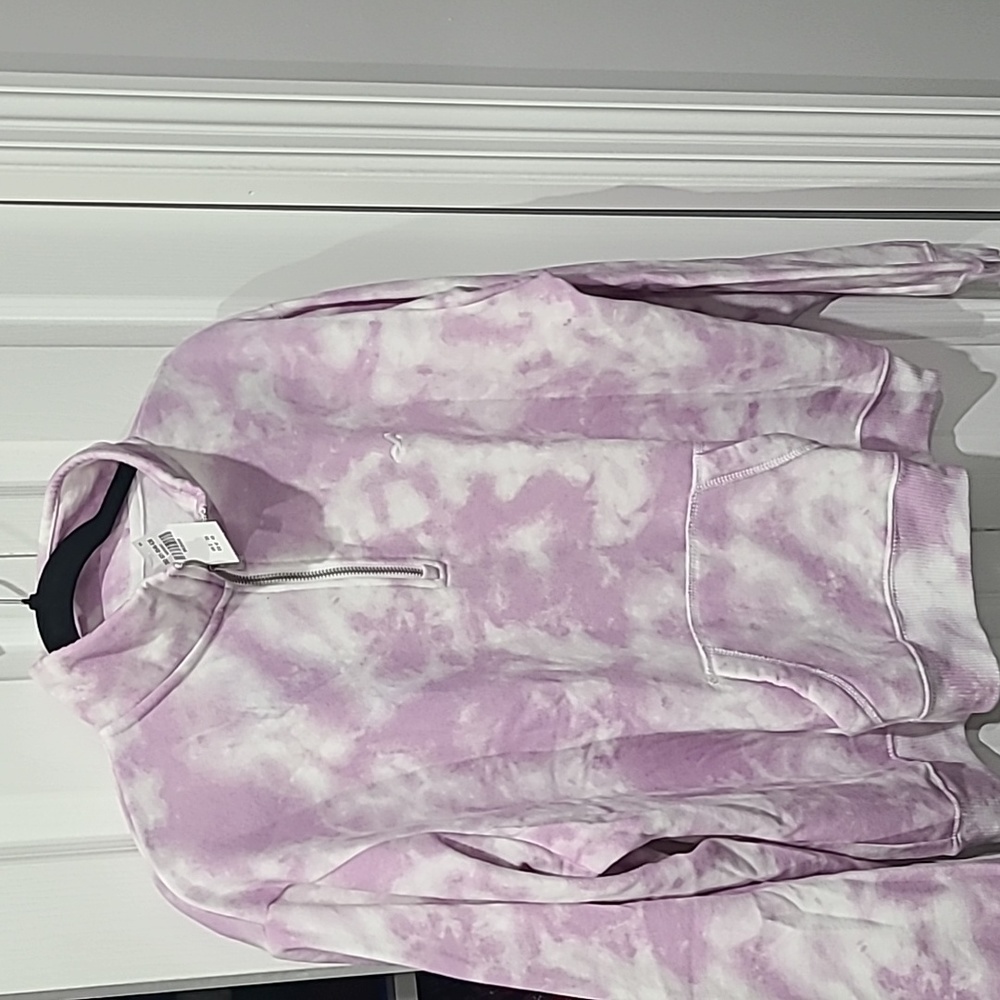 Hollister Rare tye dye zip up top